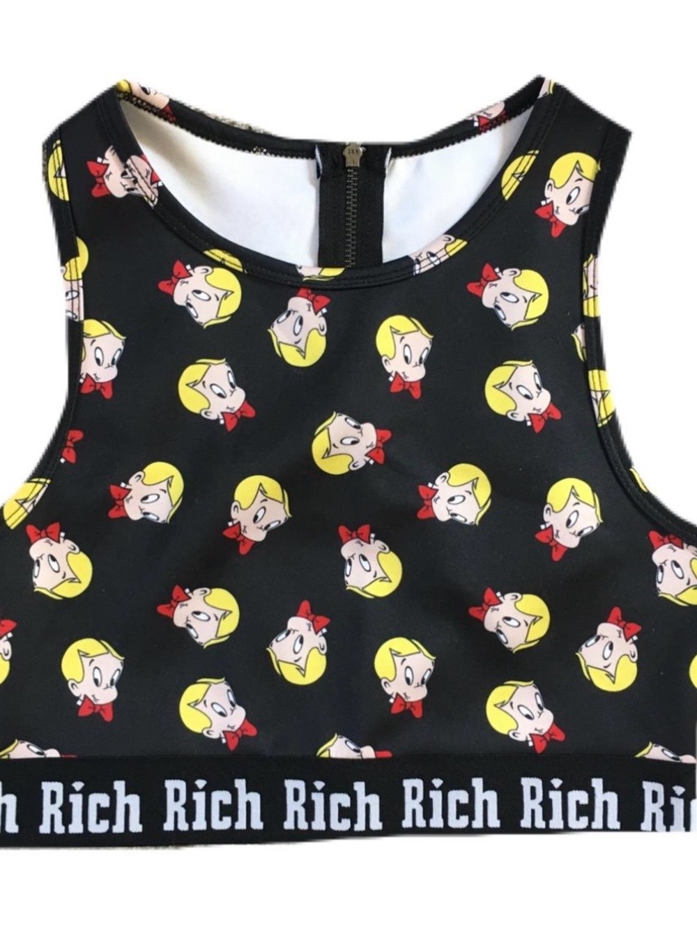 ‼️SALE‼️ Forever 21 x Alec Monopoly 
Black Richie Rich crop top shirt